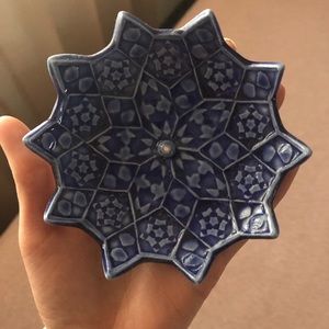 Blue Ceramic Incense Burner
